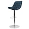 Flash Furniture Contemporary Blue Fabric Adjustable Height Barstool with Chrome Base CH-182050X000-BLFAB-GG - alternate 9